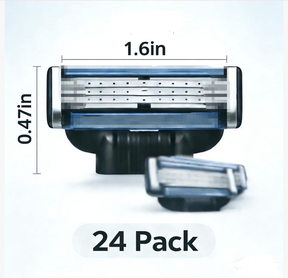 Mach3 Razor Blade Refills in-use for quick daily grooming.
