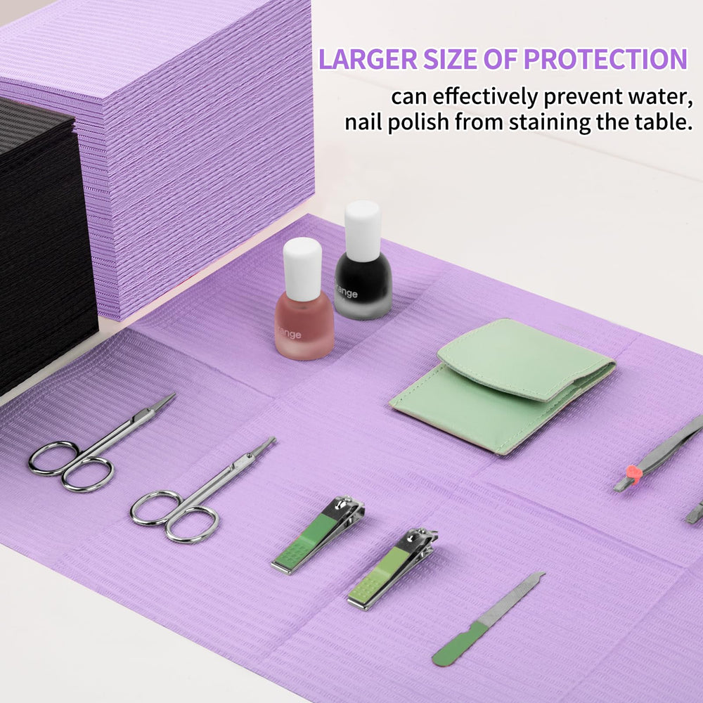 Machine-Ya 13x18 inch nail art mat covers a large workspace