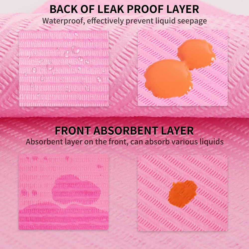 Machine-Ya 13x18 nail mat covers workspace to prevent spills.