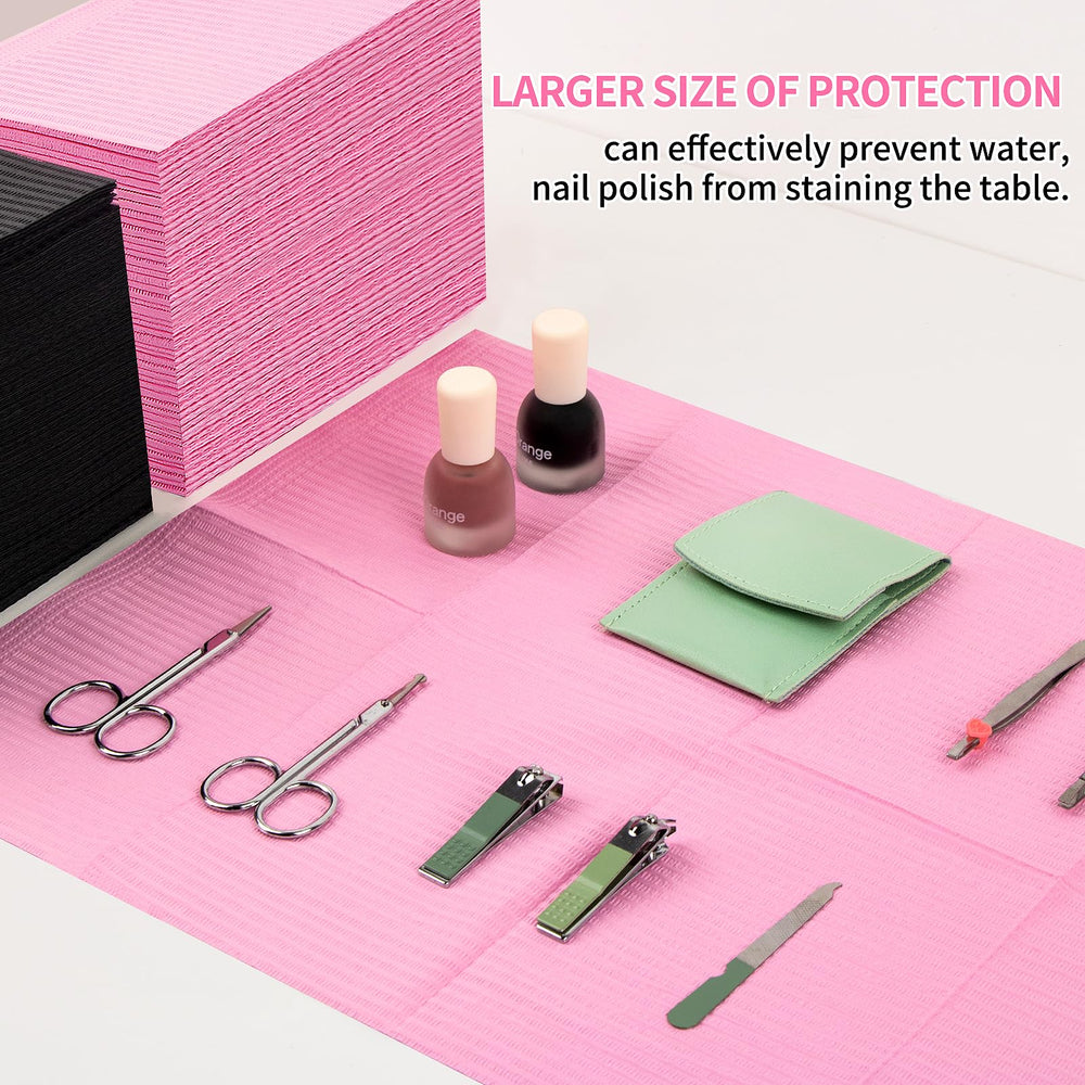 Machine-Ya nail desk mat keeps work area tidy and organized.