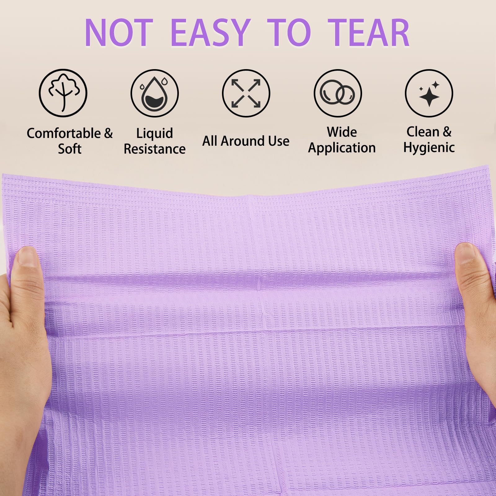 Machine-Ya soft wood pulp mats feel gentle on skin during treatments