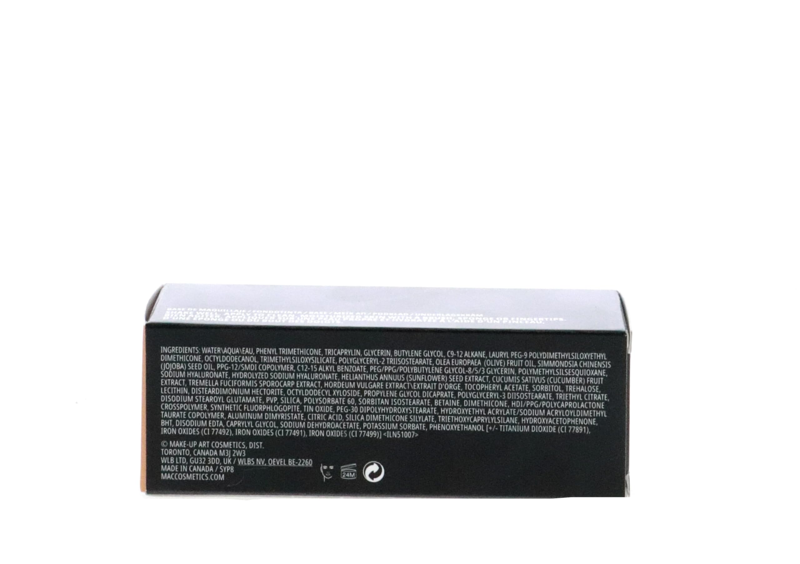 Close-up texture reveals a radiant, skin-smoothing finish from the serum-powered formula.