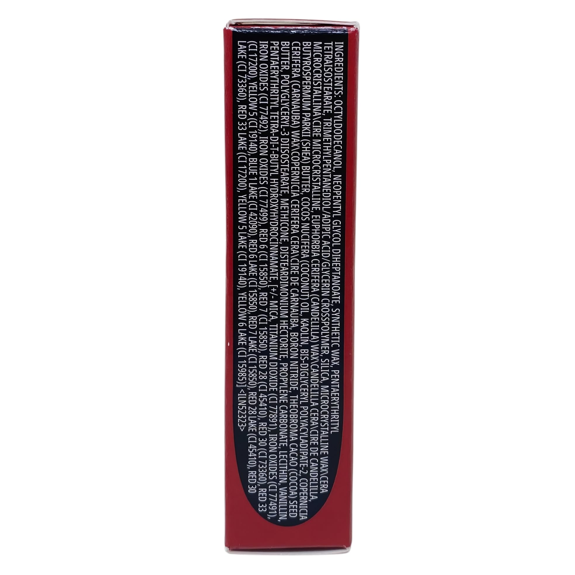 MACximal Matte Lipstick 665 Ring The Alarm worn look shows full coverage and moisture.