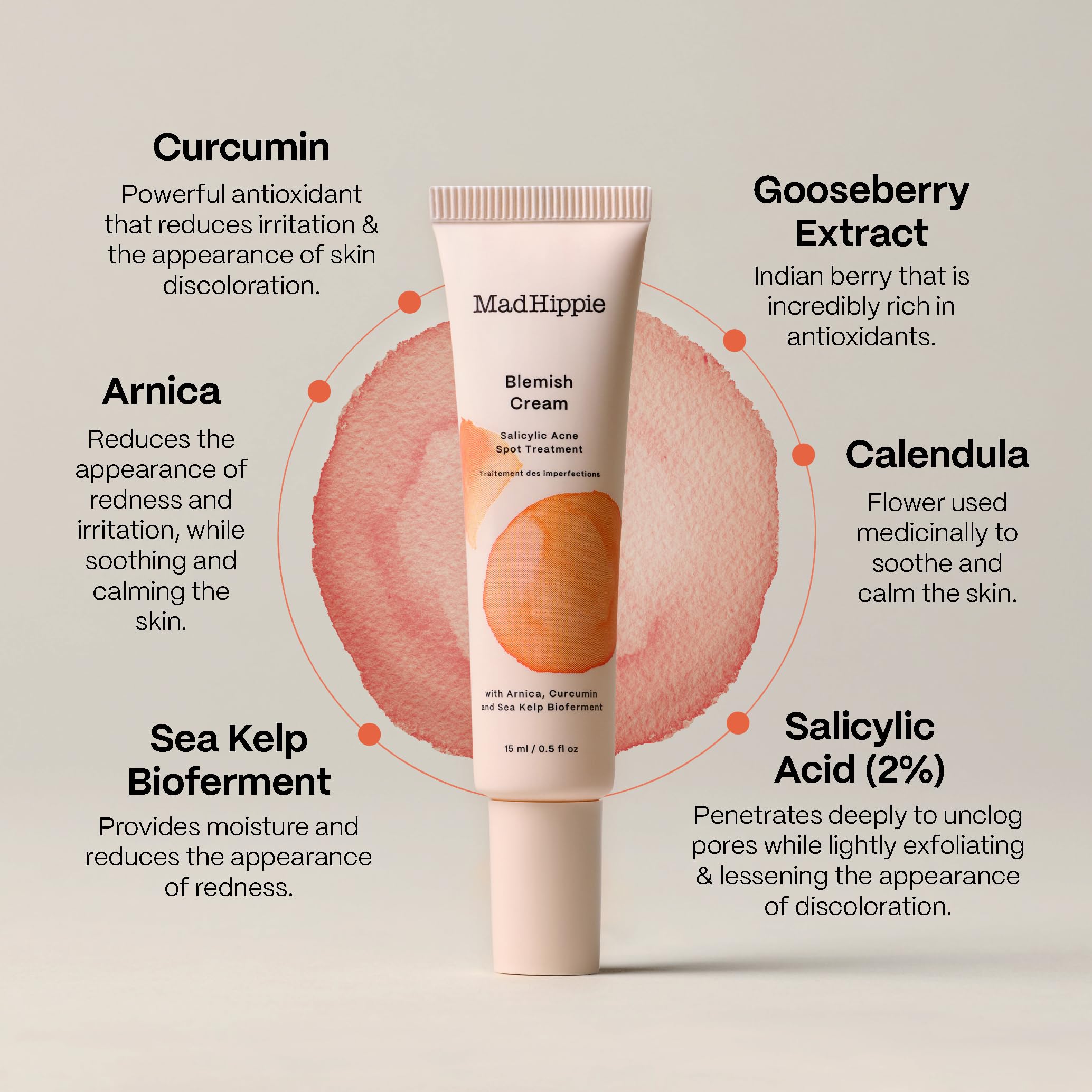 Mad Hippie blemish cream unclogs pores to prevent future blemishes