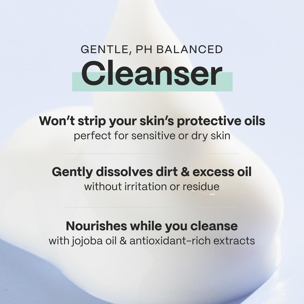 Mad Hippie Cream Cleanser bottle pump showing gentle cleansing with jojoba oil