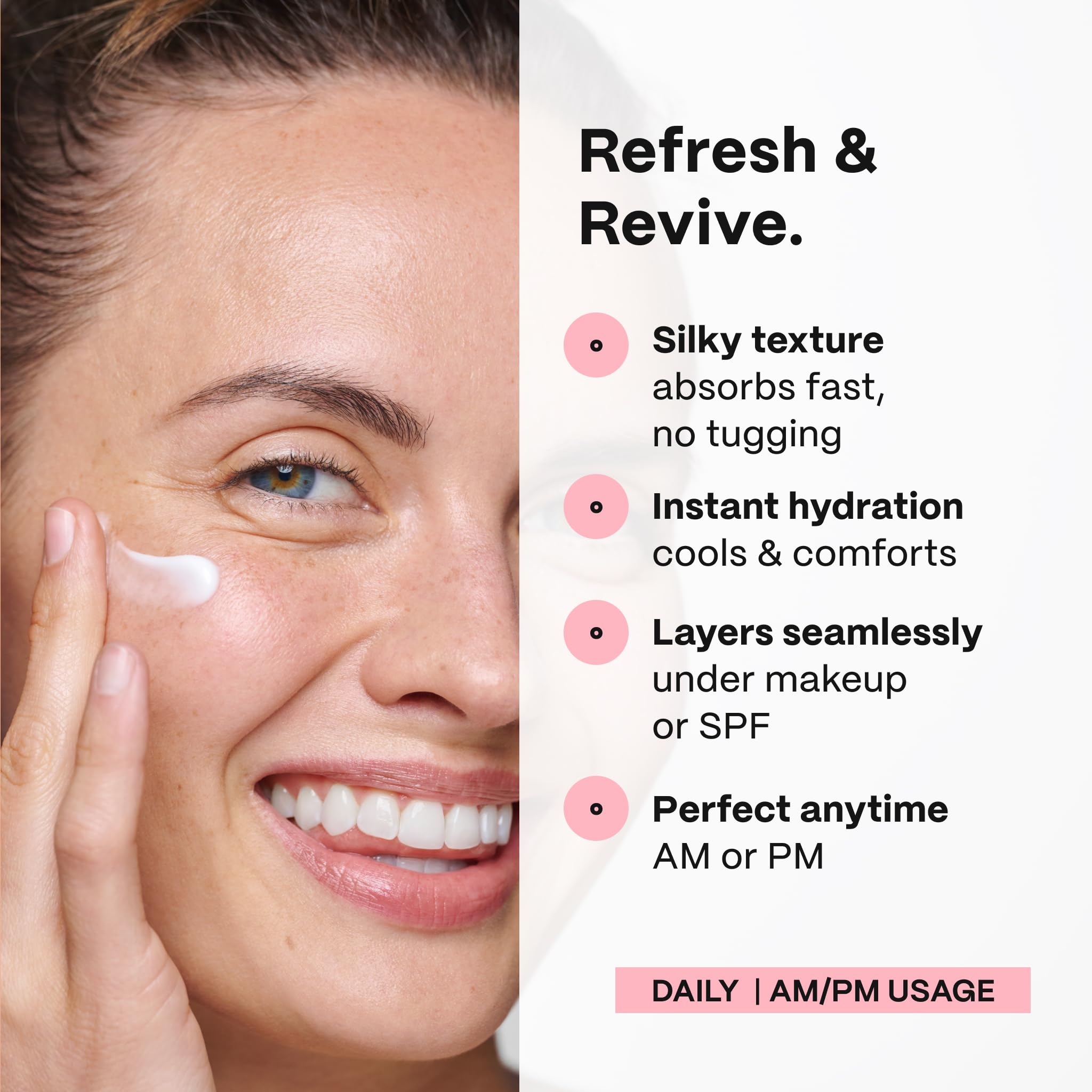 Mad Hippie Eye Cream provides nighttime hydration for delicate eye skin.
