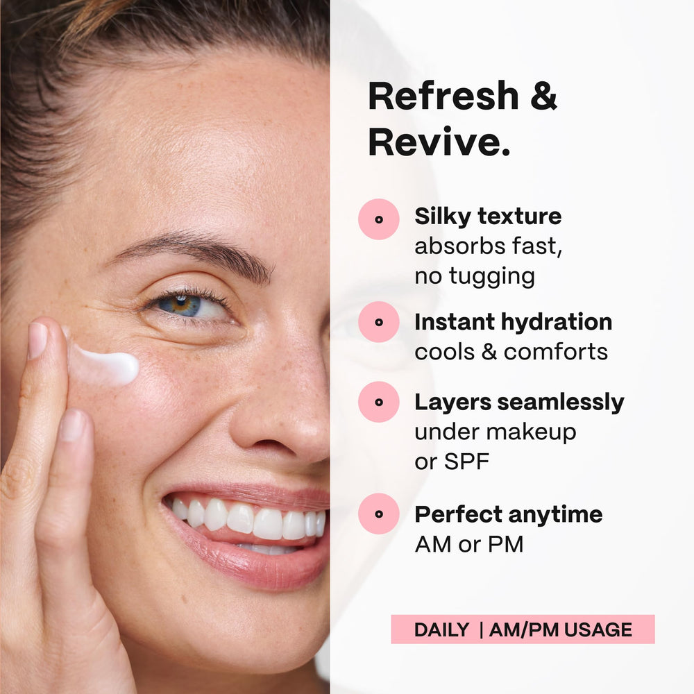 Mad Hippie Eye Cream provides nighttime hydration for delicate eye skin.