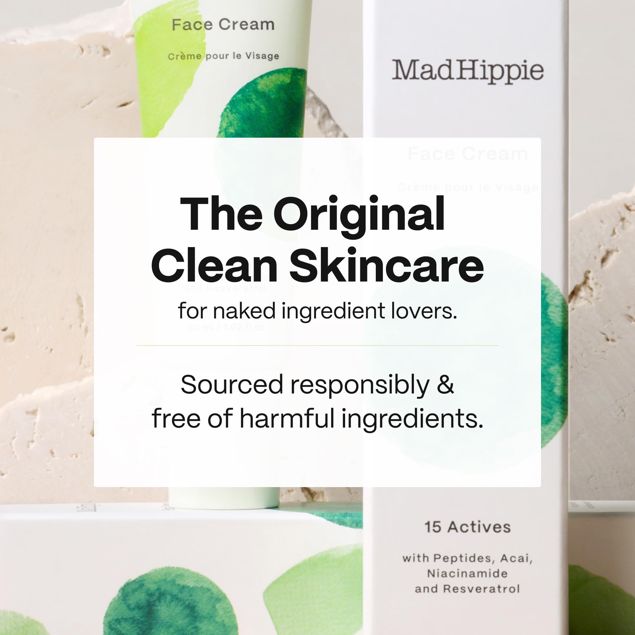 Mad Hippie Face Cream argan oil close-up suggests nourishing hydration.