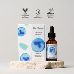 Mad Hippie vegan non-GMO cruelty-free badge signals ethical skincare