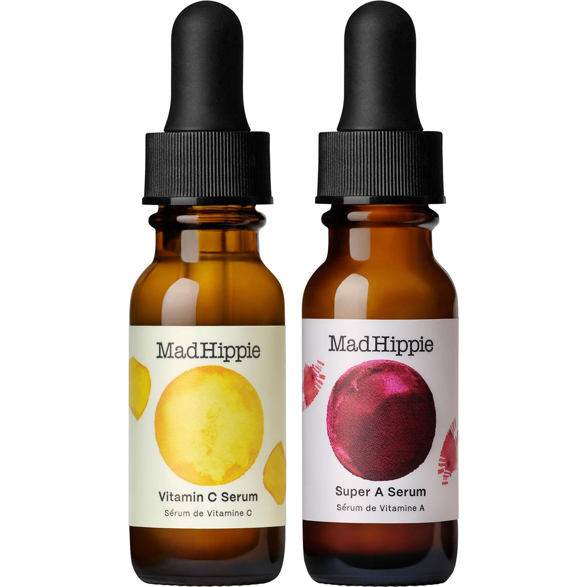 Mad Hippie travel set packaging; on-the-go skincare convenience.