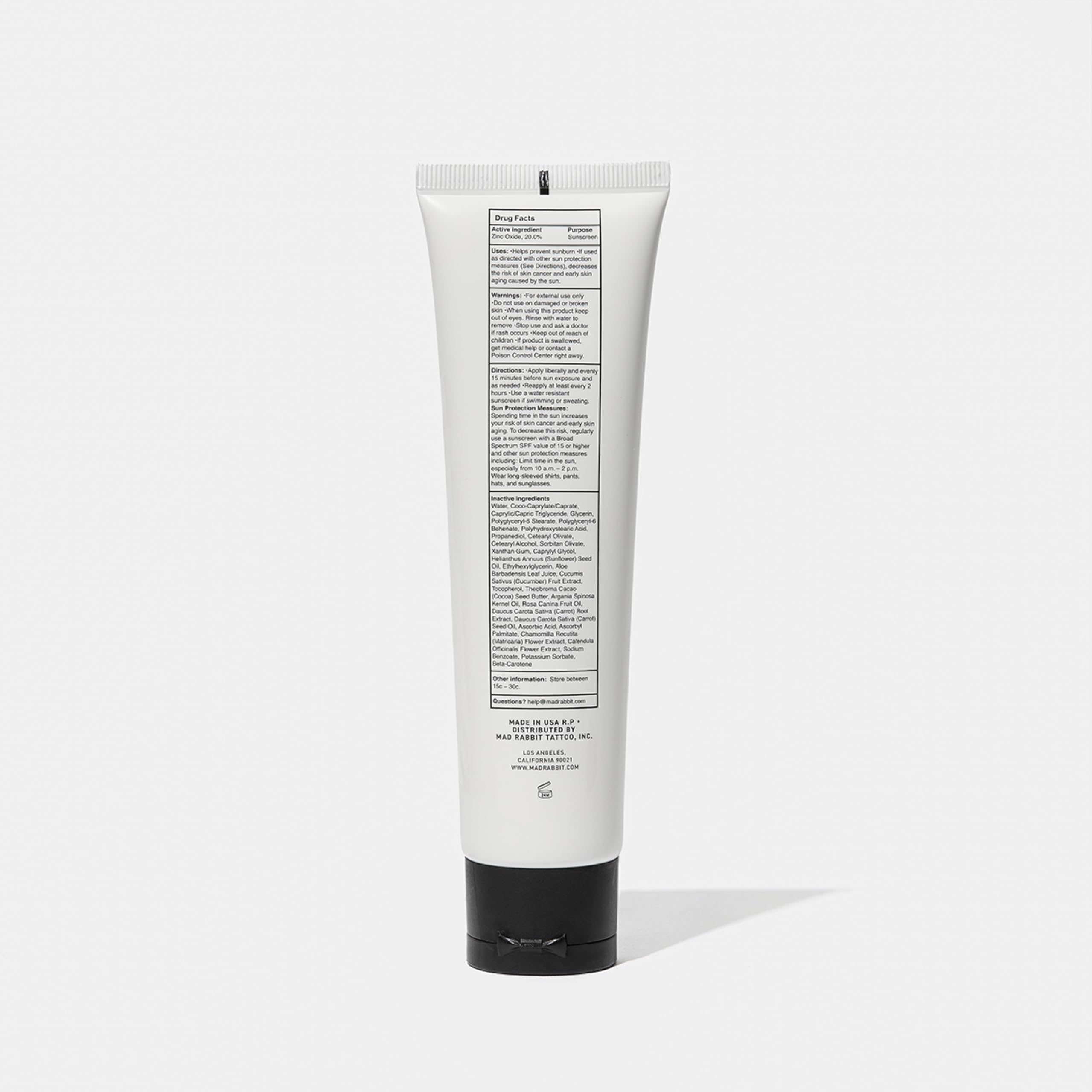 Tattoo aftercare companion: Defend sunscreen complements daily lotion or balm.