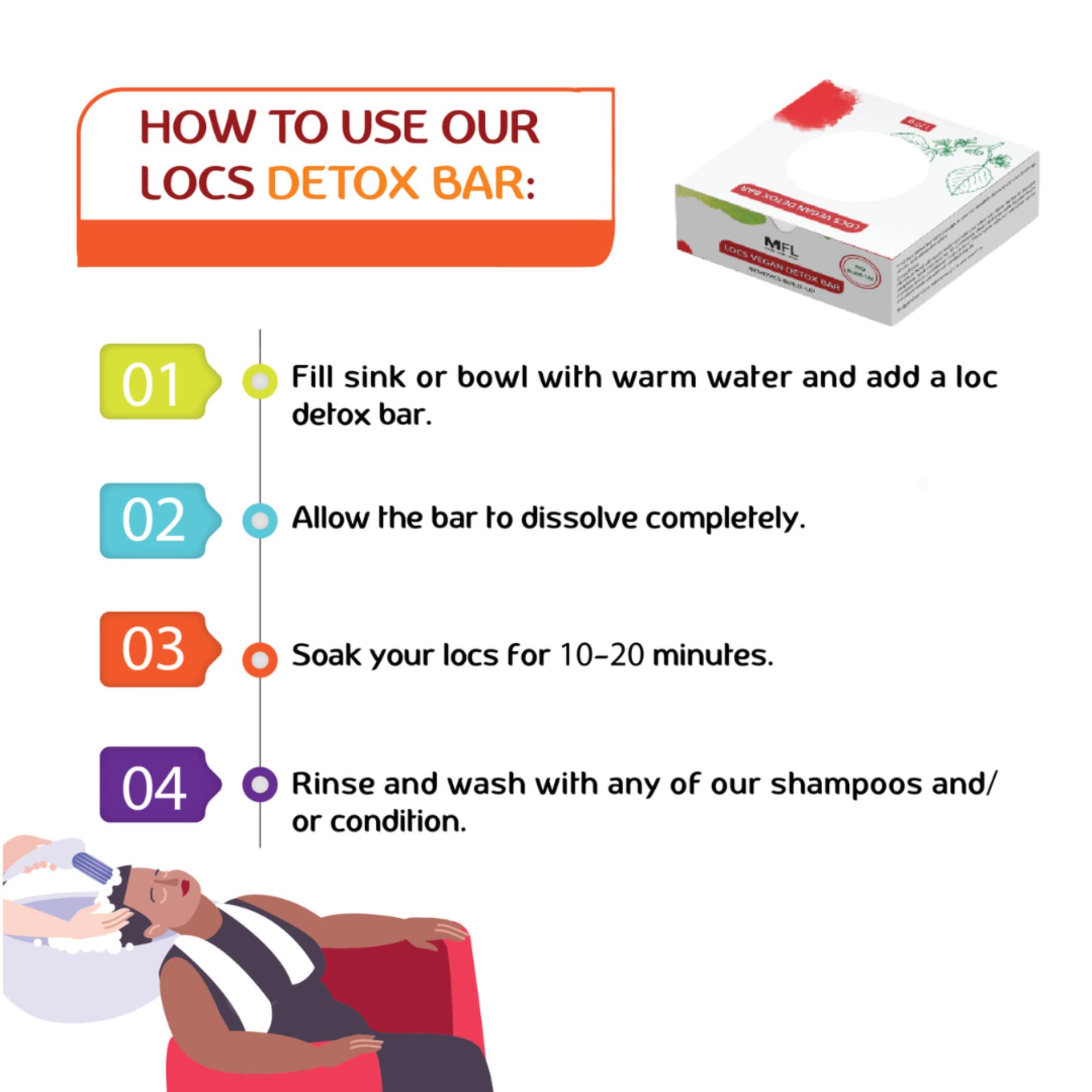 Foamy lather from Made For Locs Detox Bar demonstrates thorough cleansing