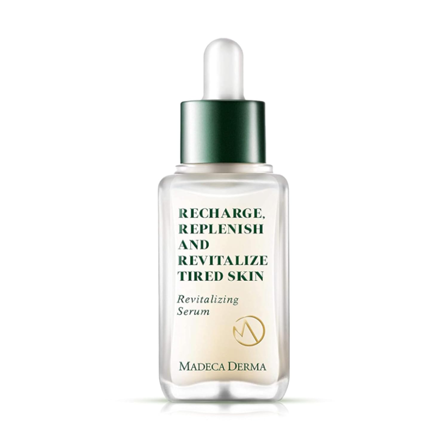 Madeca Derma bottle pump for easy, controlled daytime hydration.
