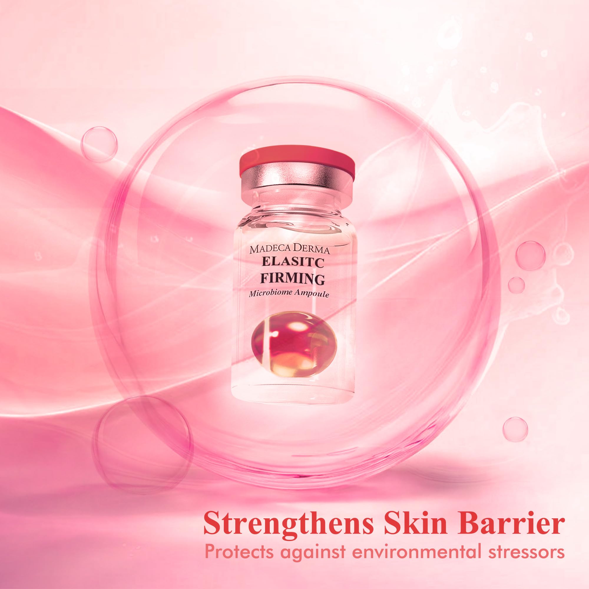 Skin glows after using Madeca Derma ampoule, showing refreshed complexion
