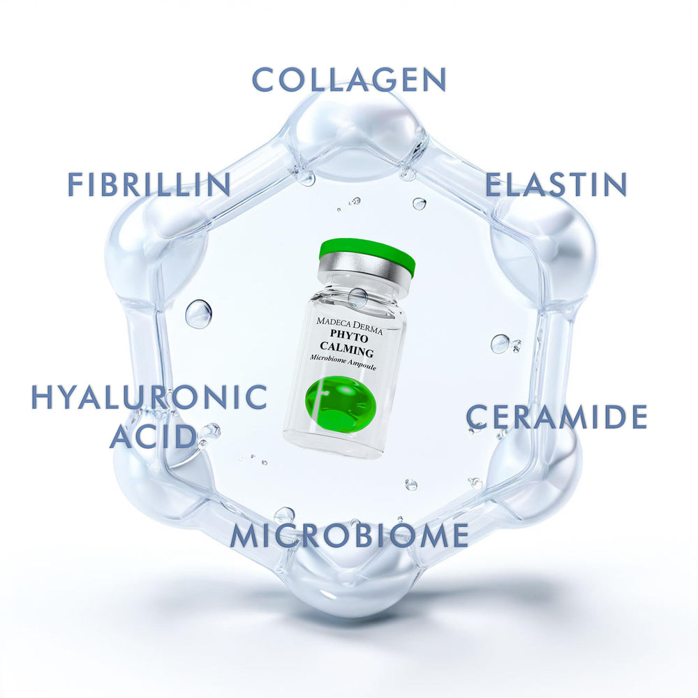 Madeca Derma hyaluronic acid solution texture emphasizing deep hydration