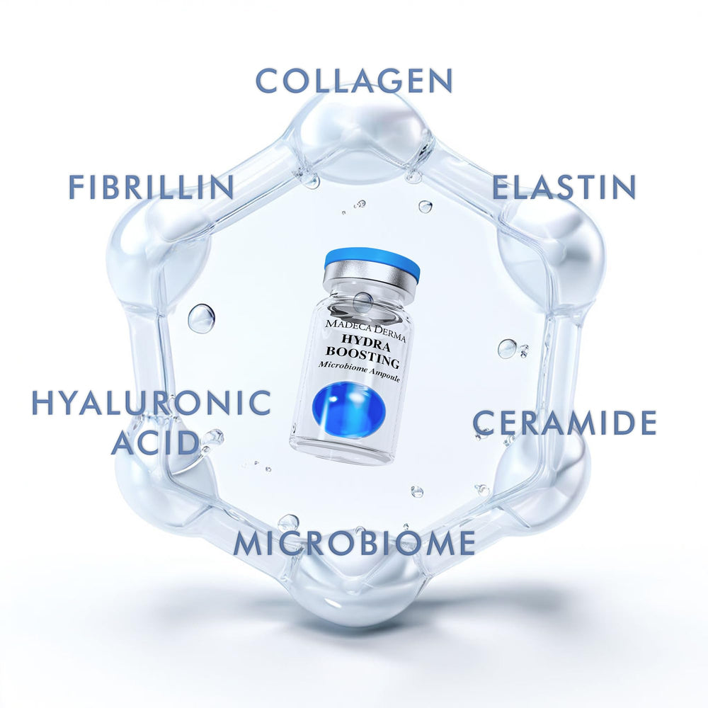 Madeca Derma Hydra Ampoule texture drop captures rich hydration for plump skin