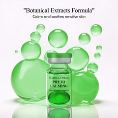Madeca Derma phyto-calming microbiome balls close view indicating barrier-supporting ingredients