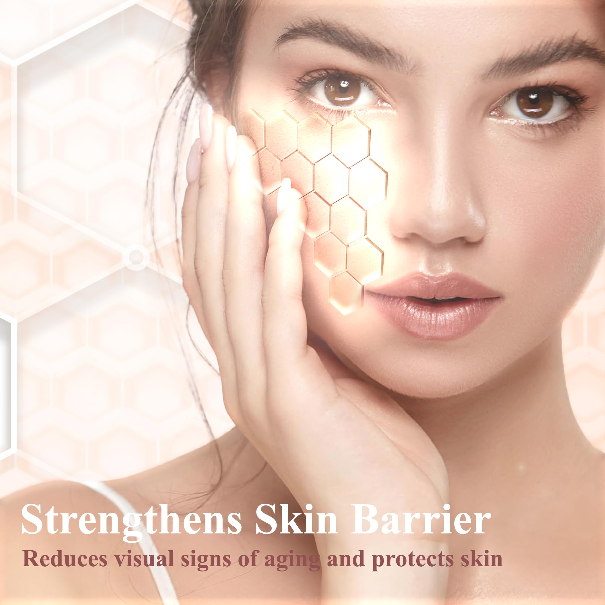 Niacinamide glow close-up emphasizing brightness with Madeca DERMA