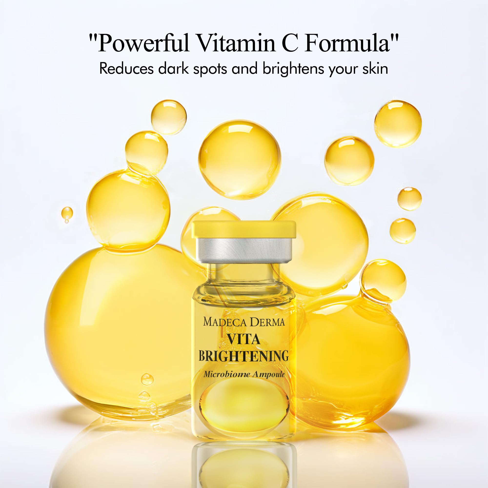 Gift-ready packaging for Madeca Derma Vita Brightening Ampoule set