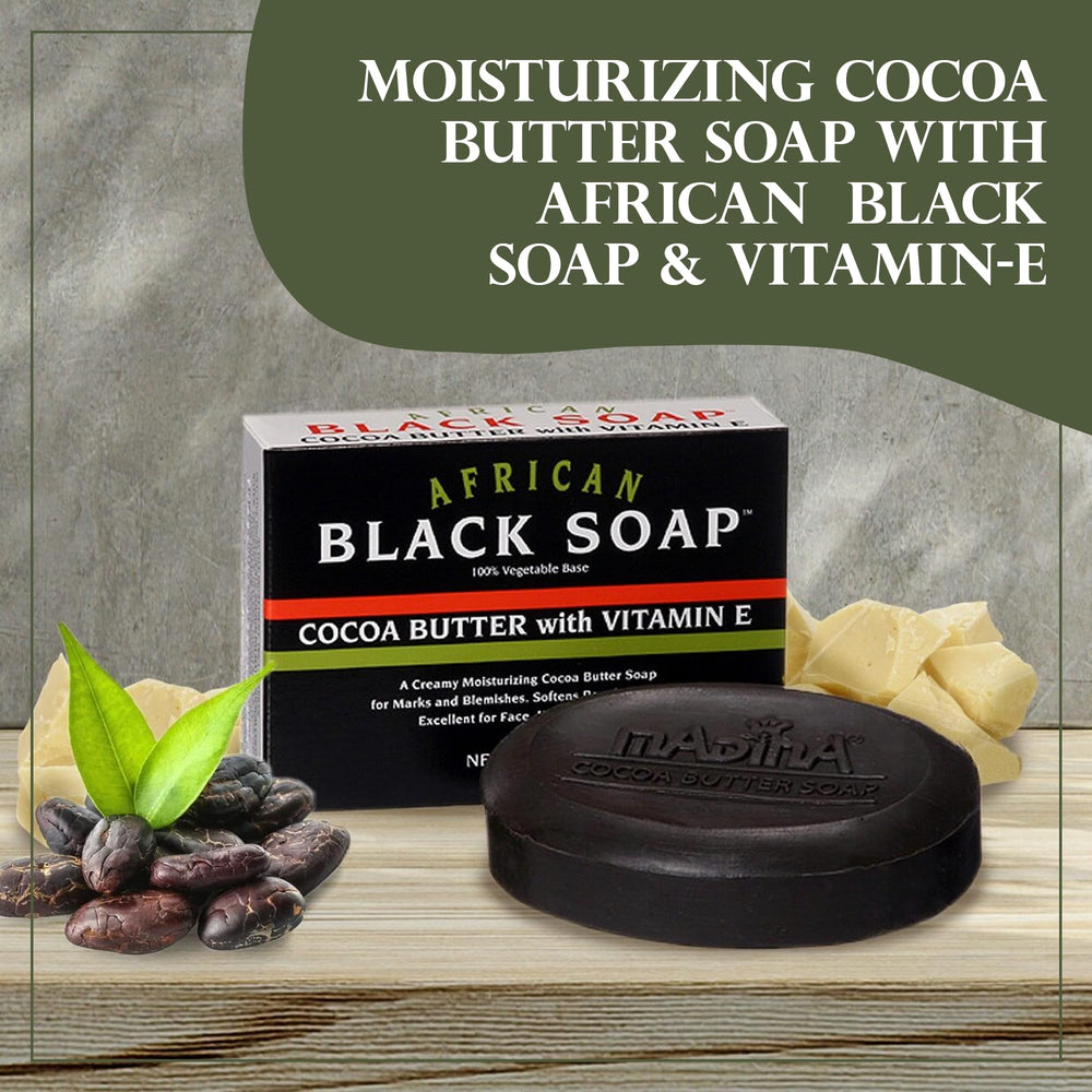 Madina six-pack of soap bars for daily moisturization.