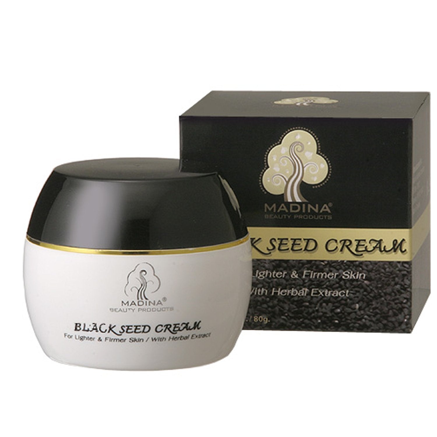 Madina Black Seed Face Cream bottle shows rich hydration for balanced skin