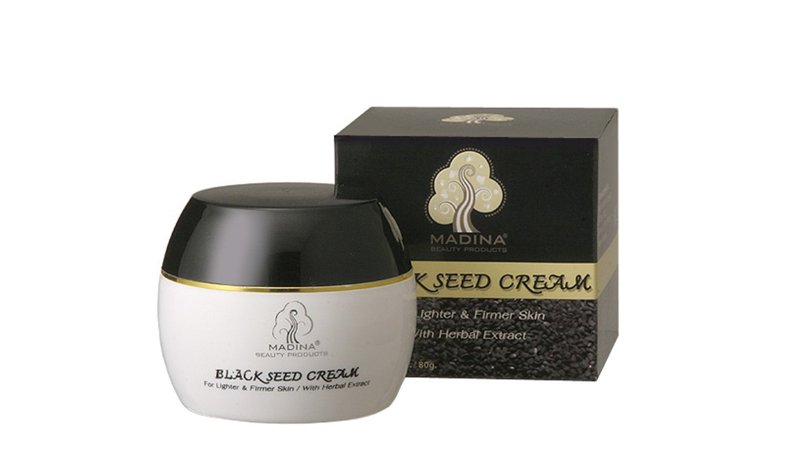 Madina bottle with oil-drop visual suggests nourishing black seed oil