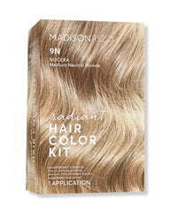 Madison Reed 9N bottle shows natural neutral blonde shade for subtle gray blending.