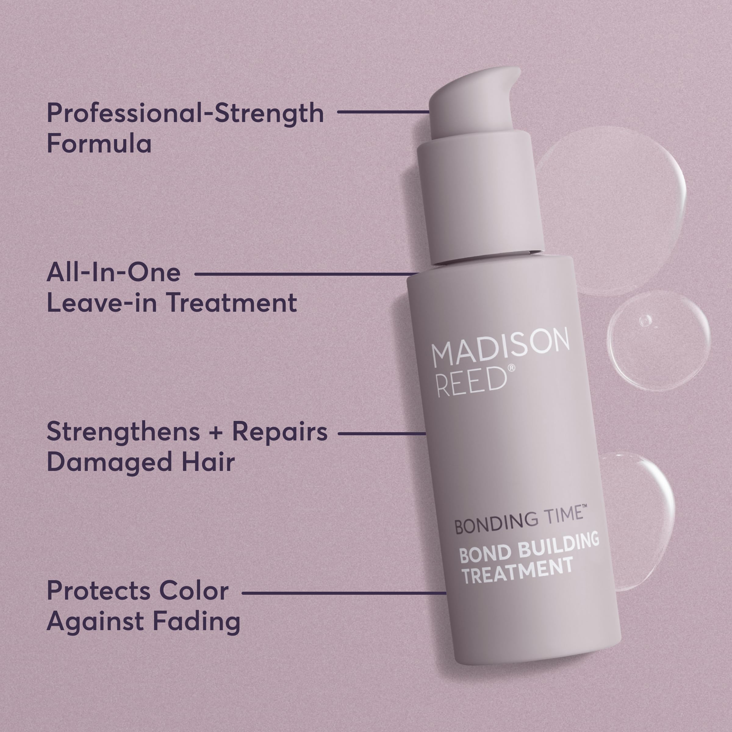 Madison Reed Bonding Time Serum apply to lengths demonstrates even distribution for glossy, resilient hair