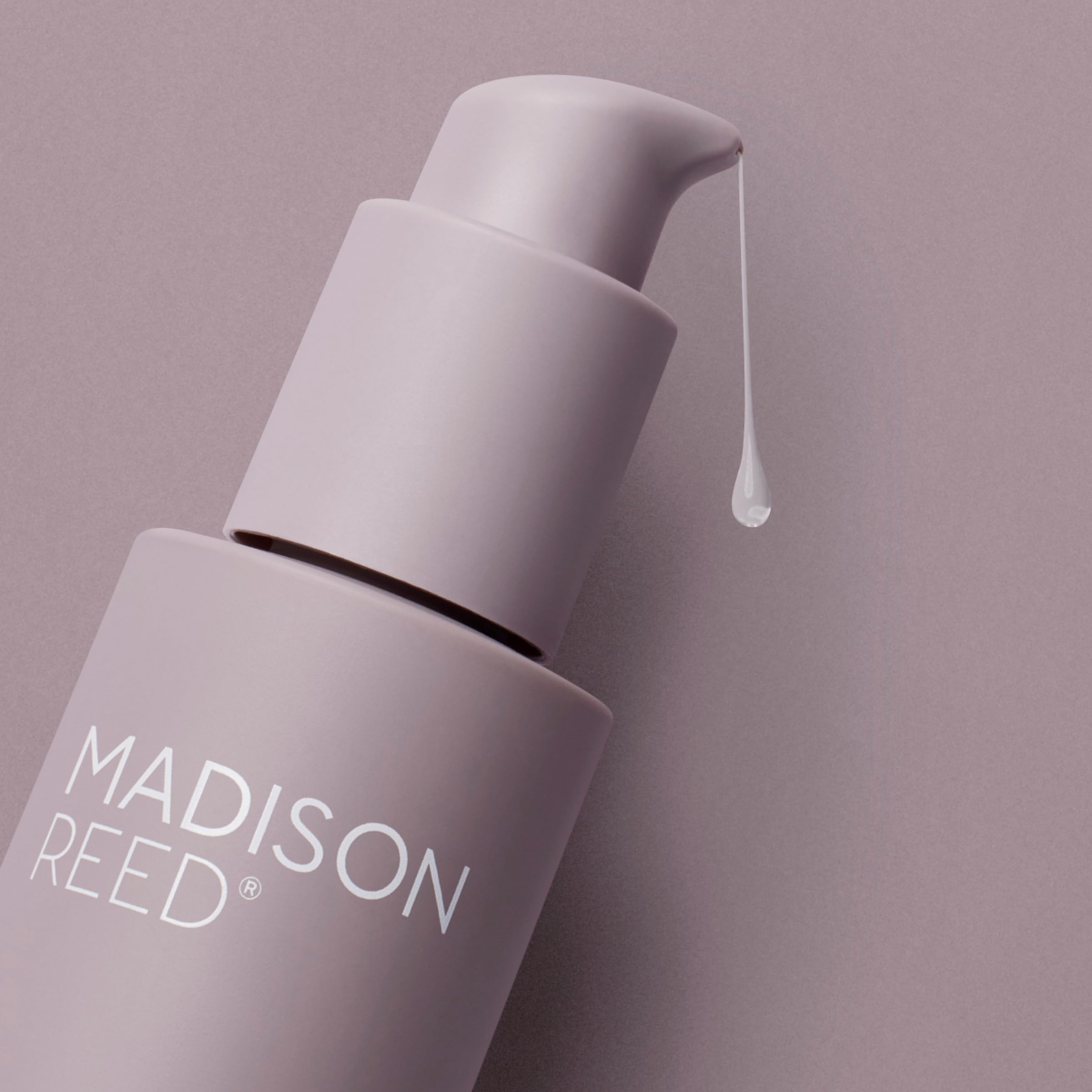 Madison Reed Bonding Time Serum dispensing pump shows controlled application while protecting color