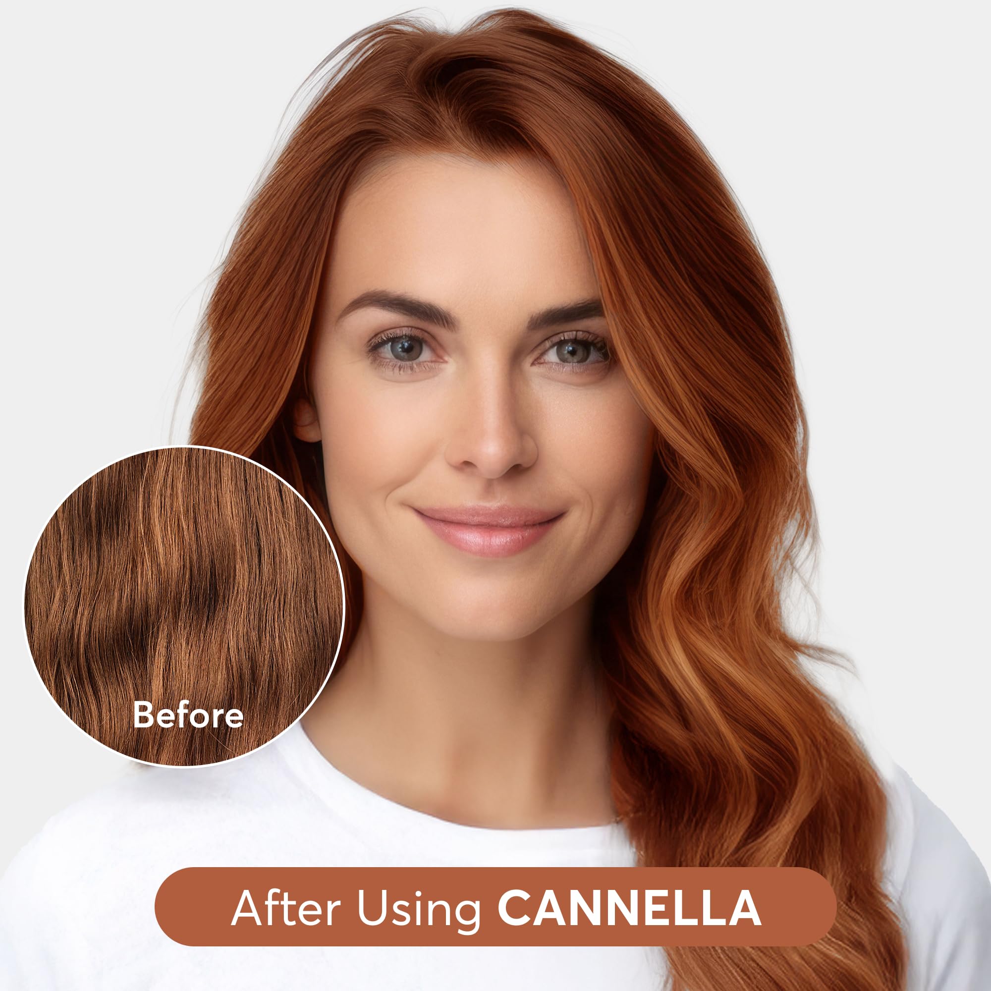 Hair with radiant shine after applying Color Reviving Gloss.