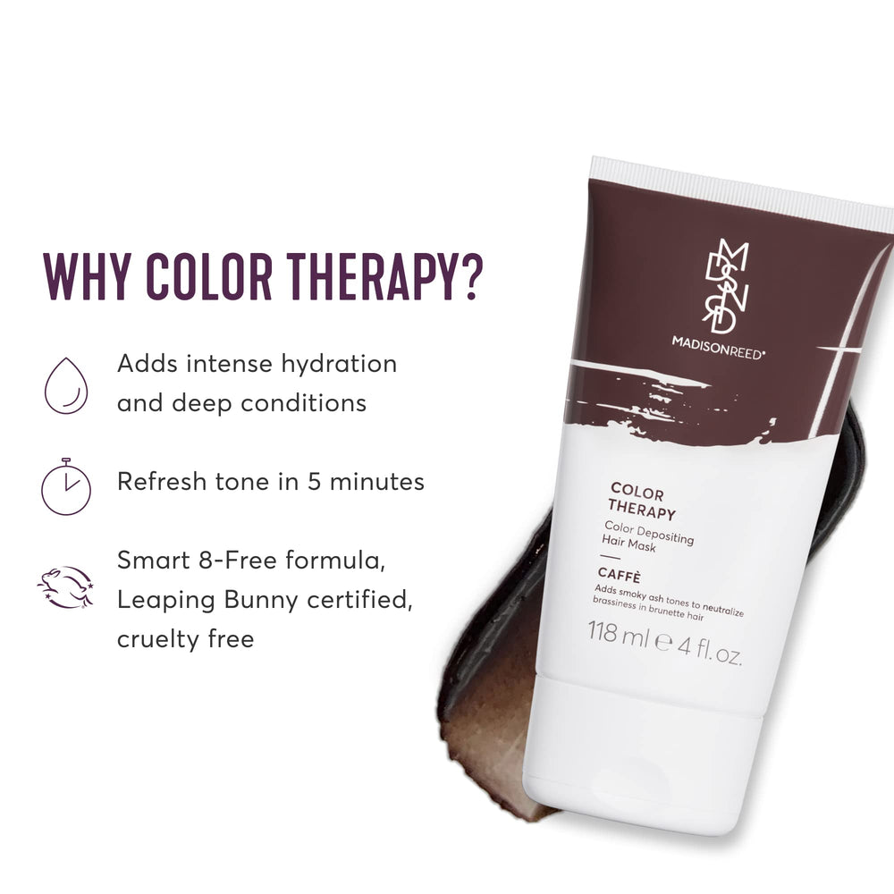 Madison Reed Color Therapy Caffè bottle front showing color-depositing treatment