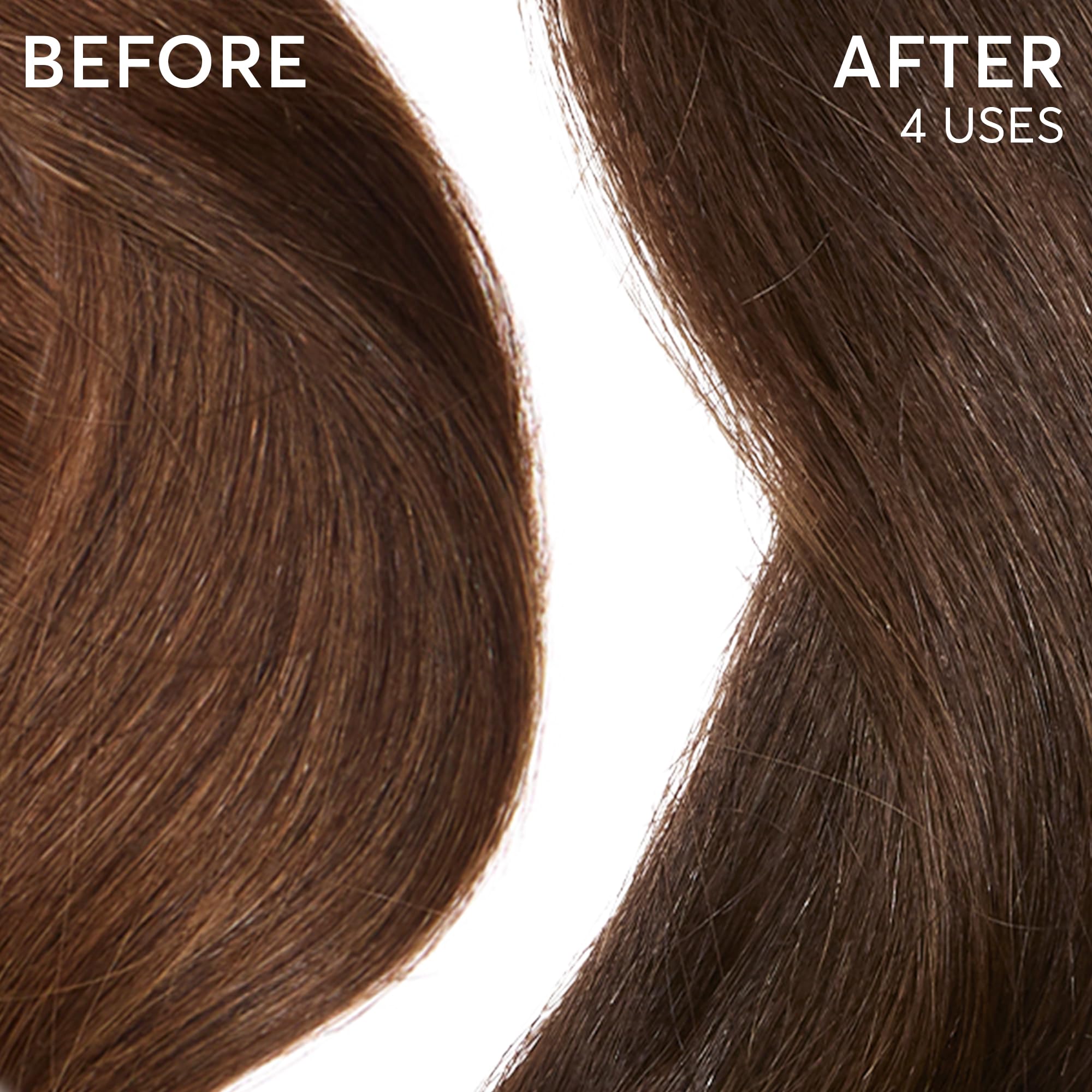 Toned hair after-use shows enhanced color and brassiness reduction