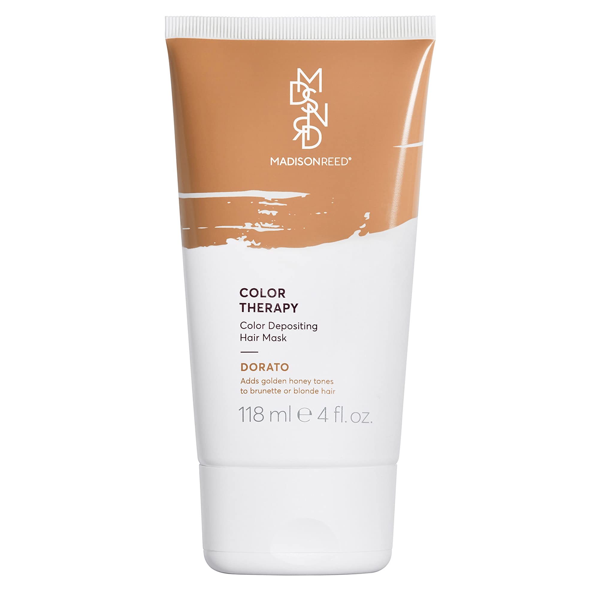 Madison Reed Color Therapy Dorato bottle pour shows quick color refresh and hydration.