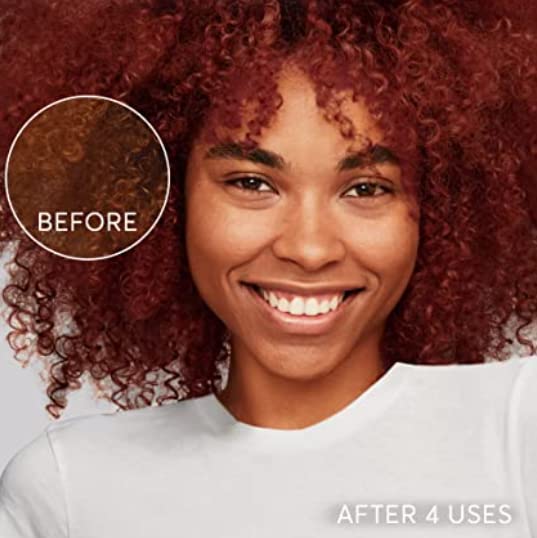 Keratin and ginseng nourish hair in Madison Reed Rubino color therapy.