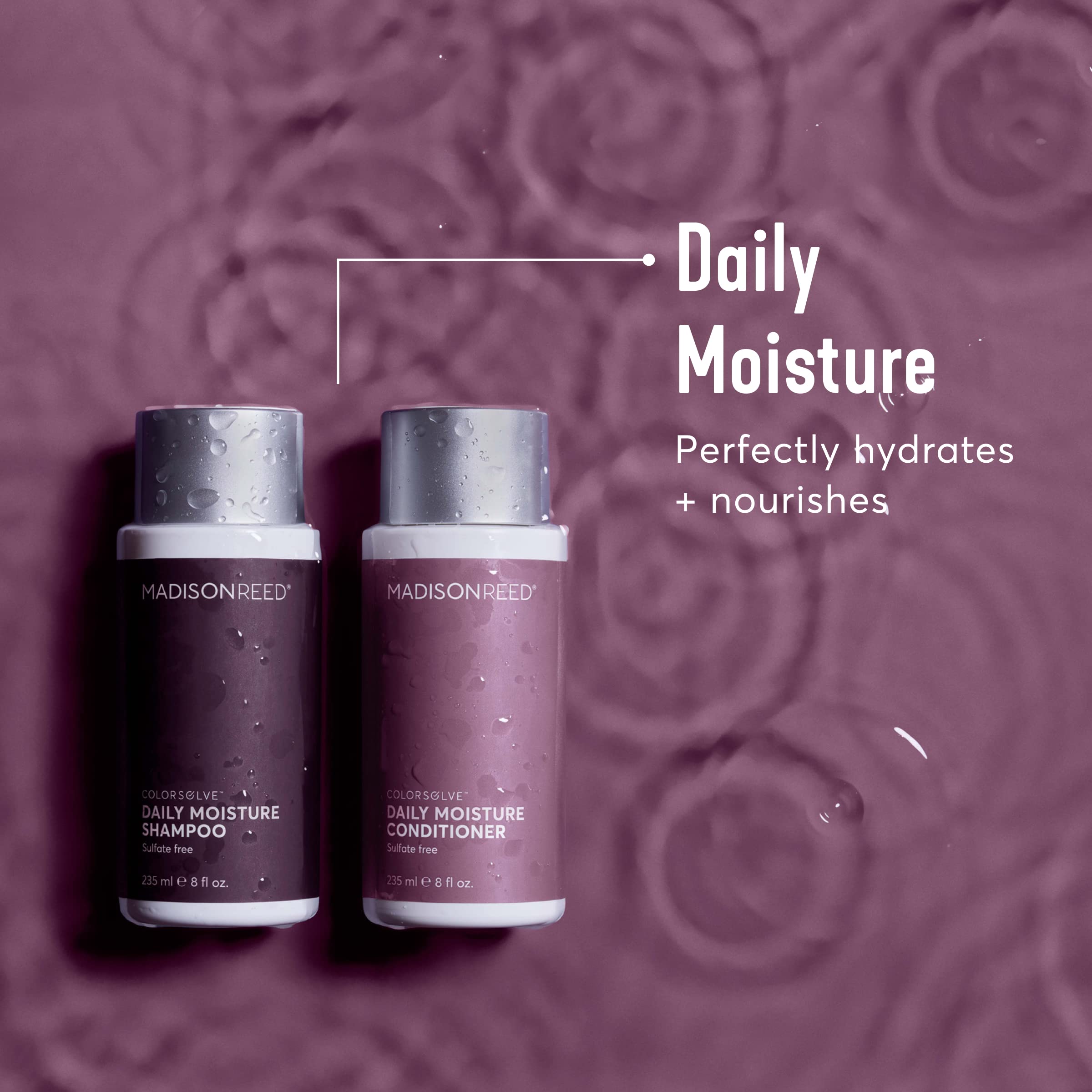 Versatile care for straight, wavy, or curly hair in daily routine image.