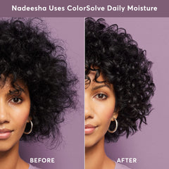 Keratin and argan oil feature highlights stronger, softer, shinier hair after use.