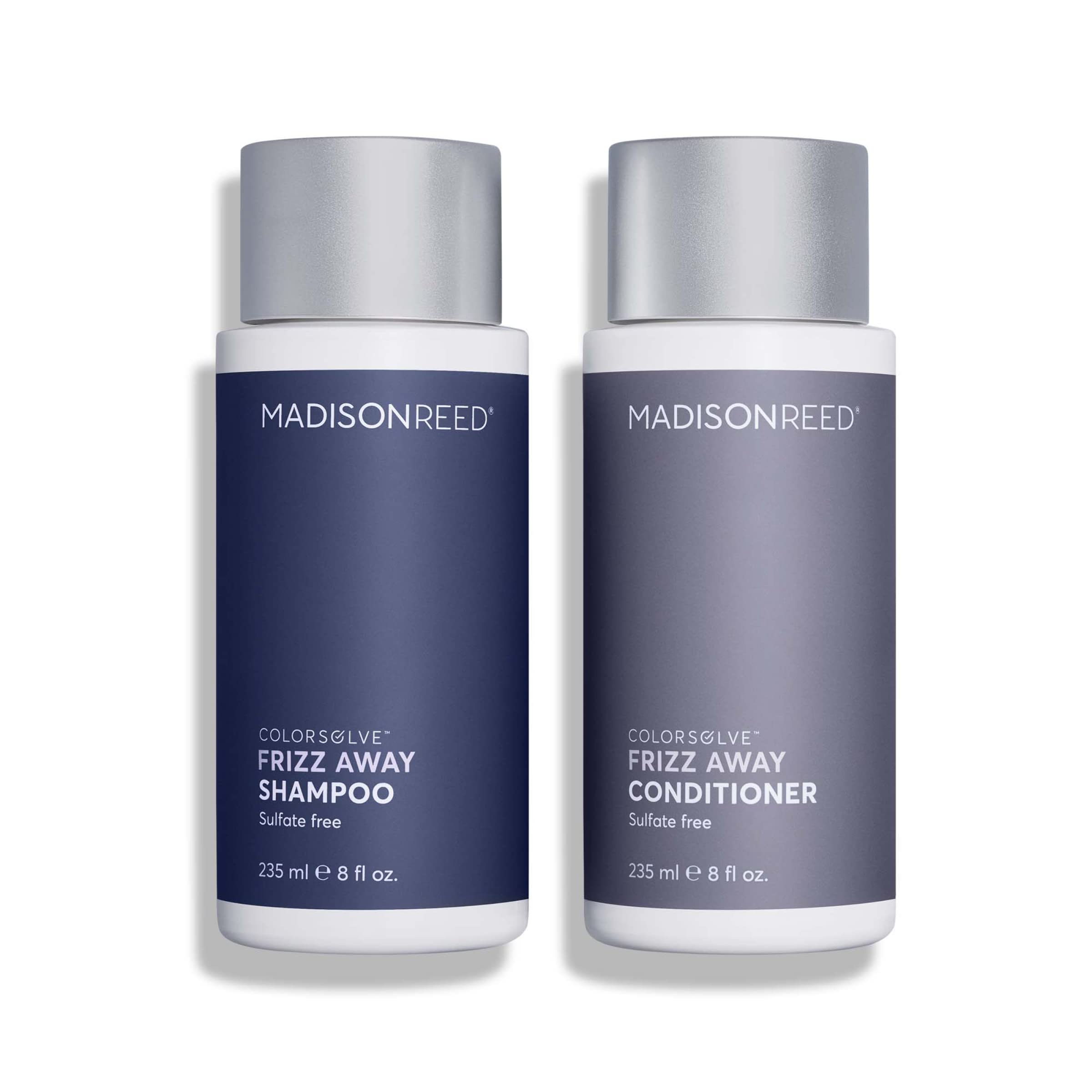Madison Reed ColorSolve Frizz Away routine—wash, condition, and style for frizz control