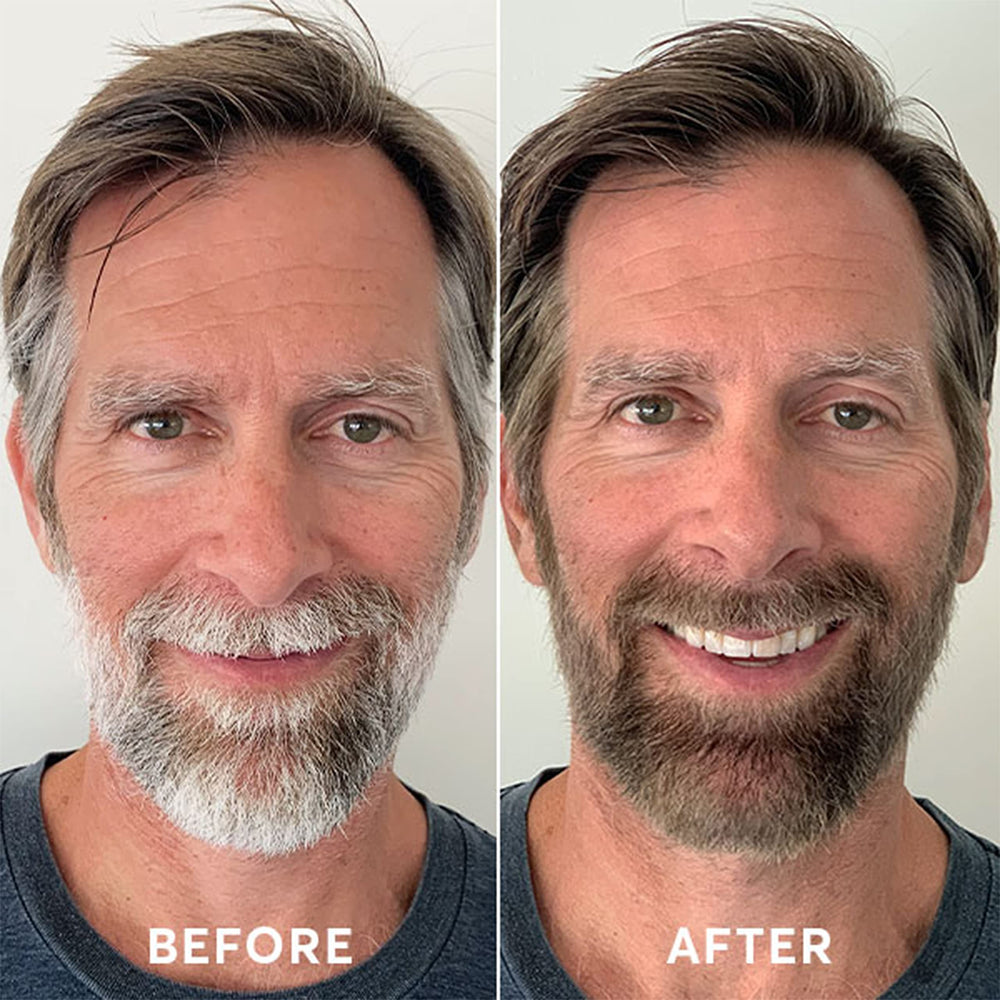 Madison Reed Mr. Hair Color Light Brown application step guides at-home color.