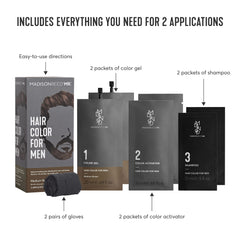 Madison Reed Mr Hair Color for Men Medium Brown activator packet for quick even color development