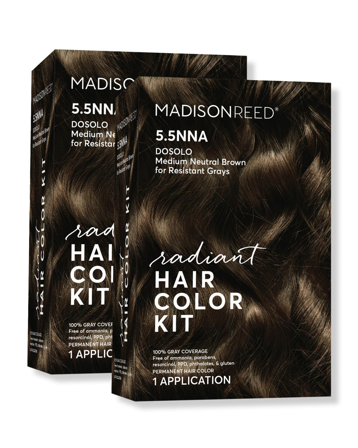 Madison Reed Radiant Color bottle pour demonstrates precise application for even gray coverage.