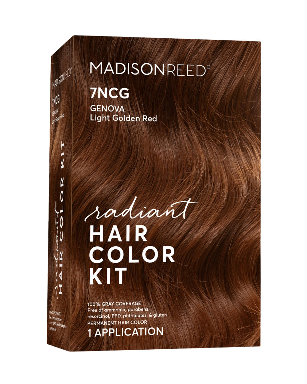 Madison Reed Radiant Color cream color bottle for 7NCG light golden copper.