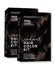 Madison Reed Radiant Color Kit Positano Black with ash undertones for natural gray blending
