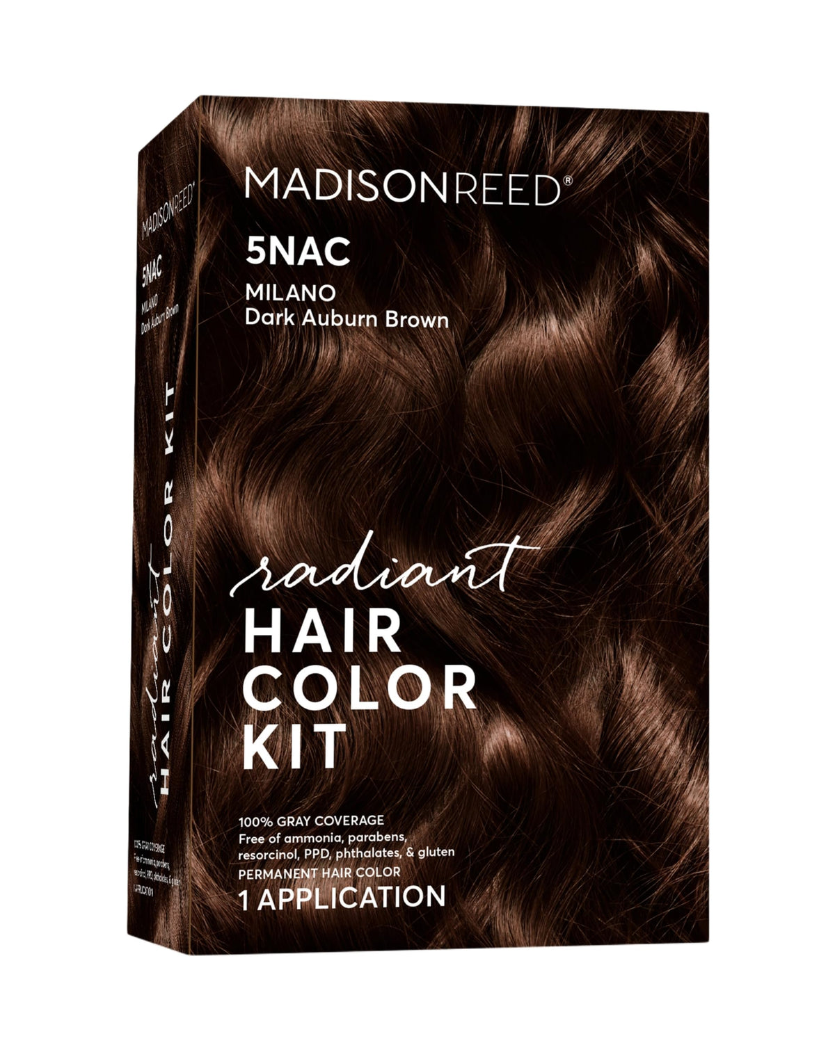 Madison Reed Radiant Color Kit applying dark chocolate brown for natural gray blending