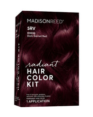 Madison Reed Radiant Color Kit 5RV dark garnet red for vibrant red-violet tones.