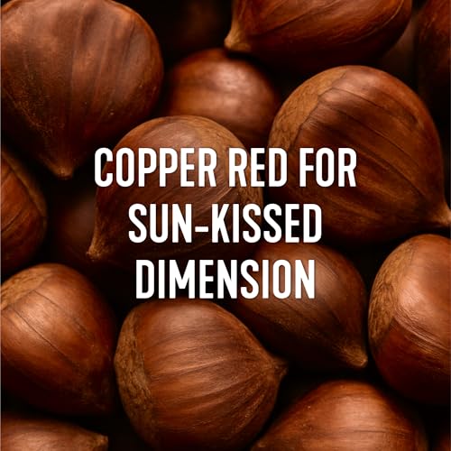 Final look preview emphasizes warm copper tones and dimensional color.