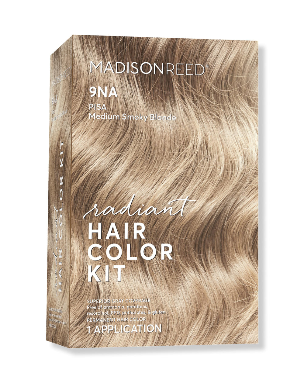 Madison Reed Radiant Color Kit 9NA Pisa Blonde bottle pour for precise color application
