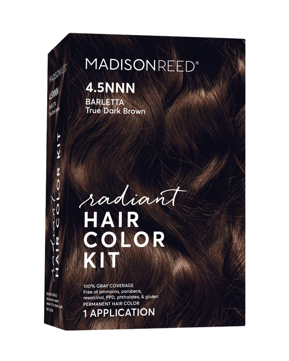 Madison Reed Radiant Color Kit Barletta Brown box with components for at home gray coverage