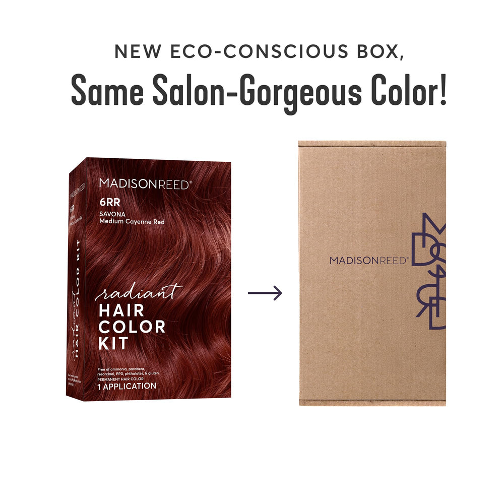 Cream color bottle from Madison Reed Radiant Color Kit for full-head color