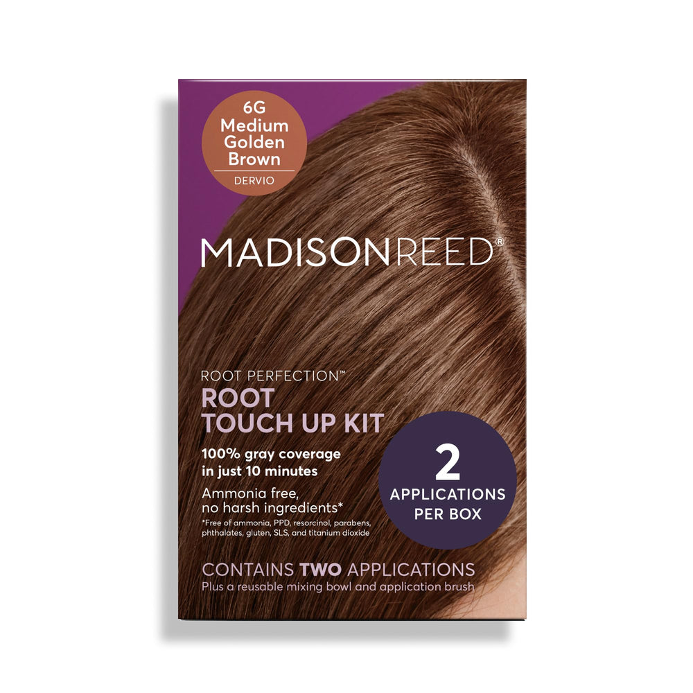 Madison Reed Root Perfection 6G bottle pour for quick 10-minute gray root coverage.