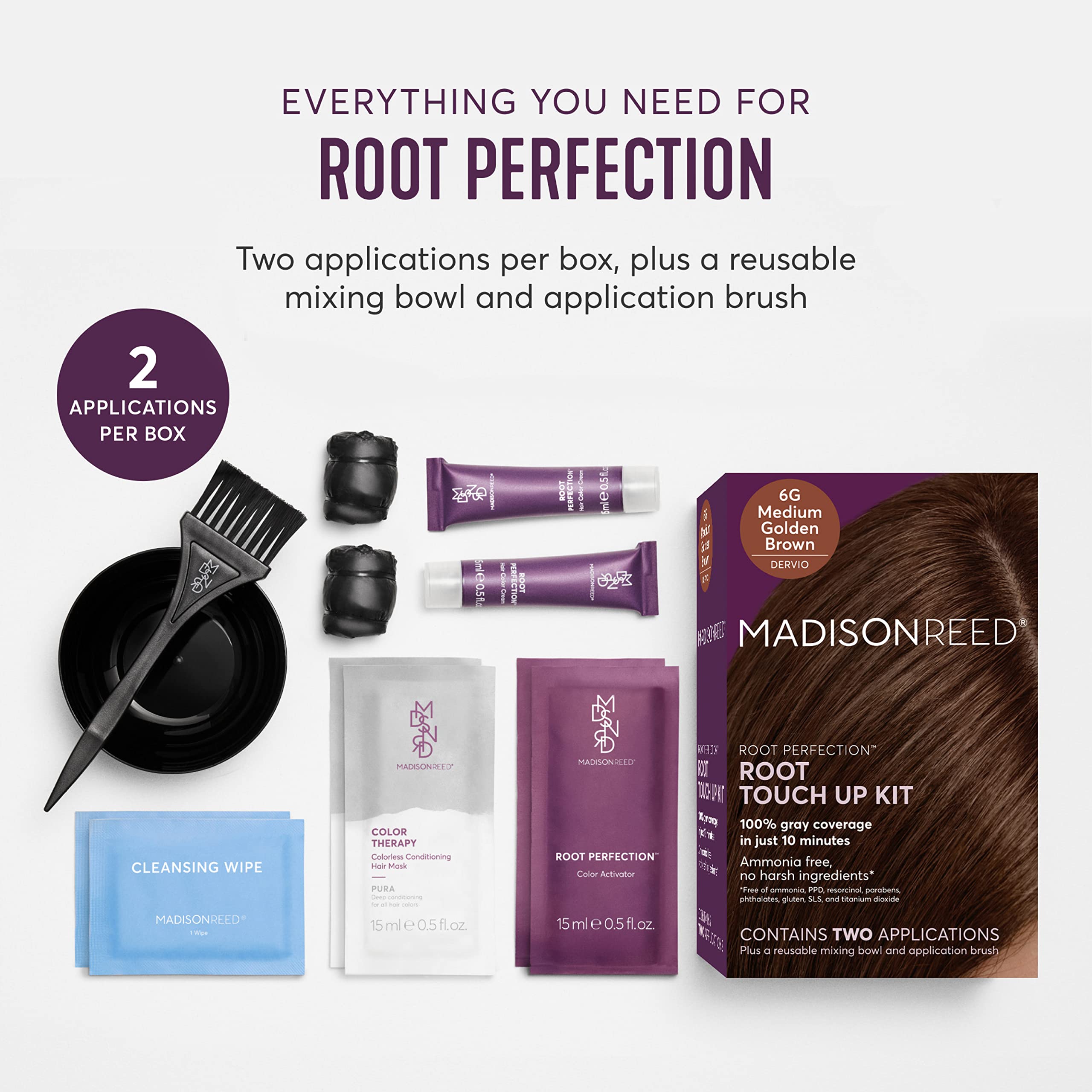 Madison Reed Root Perfection 6G color activator pour enables even application.